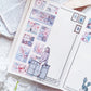 Flower Stamps PET Stickers Roll