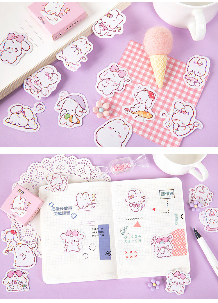 Cute Bunny Stickers Box