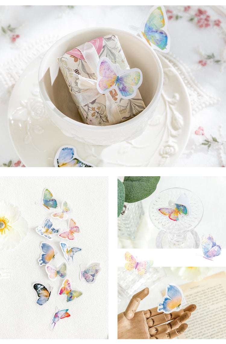 Multicolor Butterfly Stickers Box
