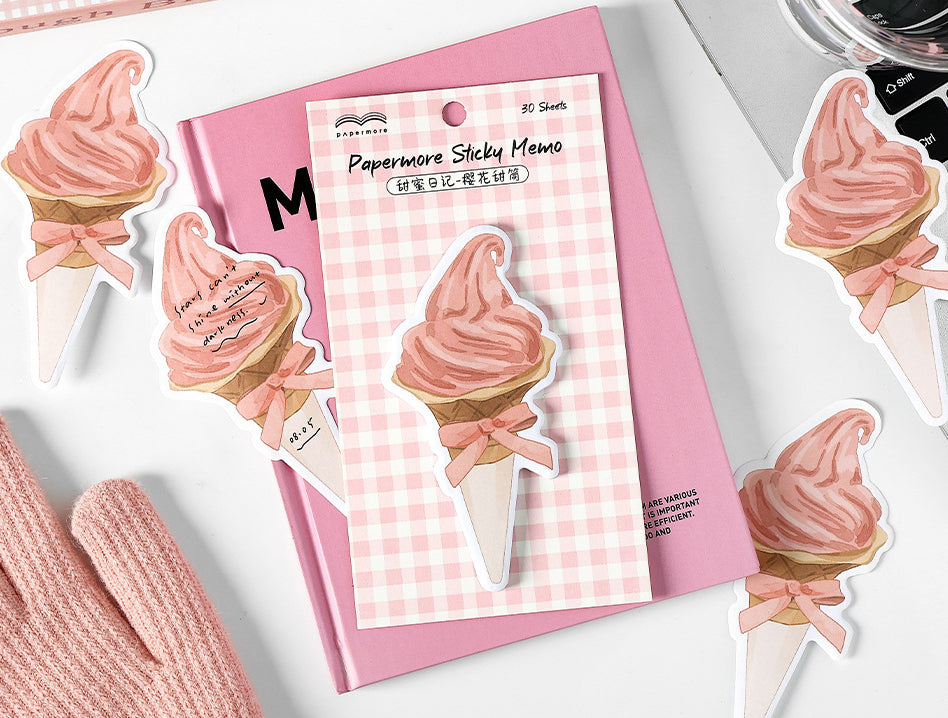 Pink Cake Sticky Notes