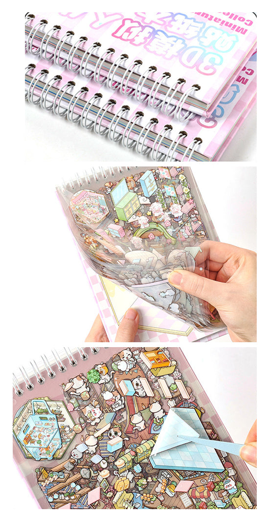 DIY Miniature Scene Stickers Book