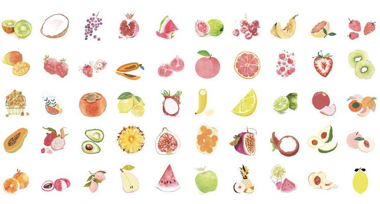 Fruits Stickers Box