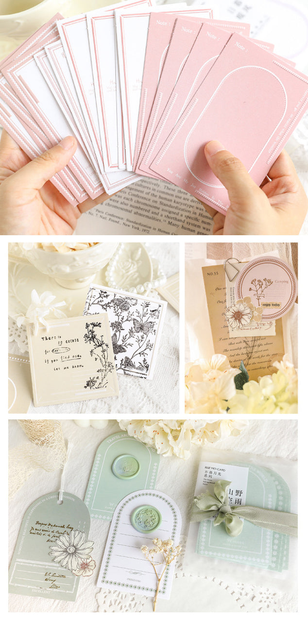 Pastel Embossed Note Cards