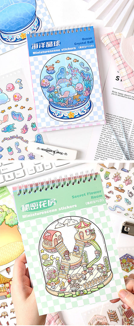 DIY Miniature Scene Stickers Book