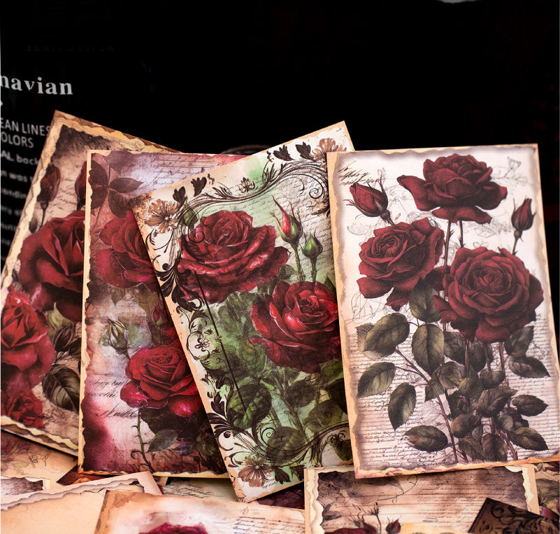 Love & Roses Deco Papers & Stickers Set