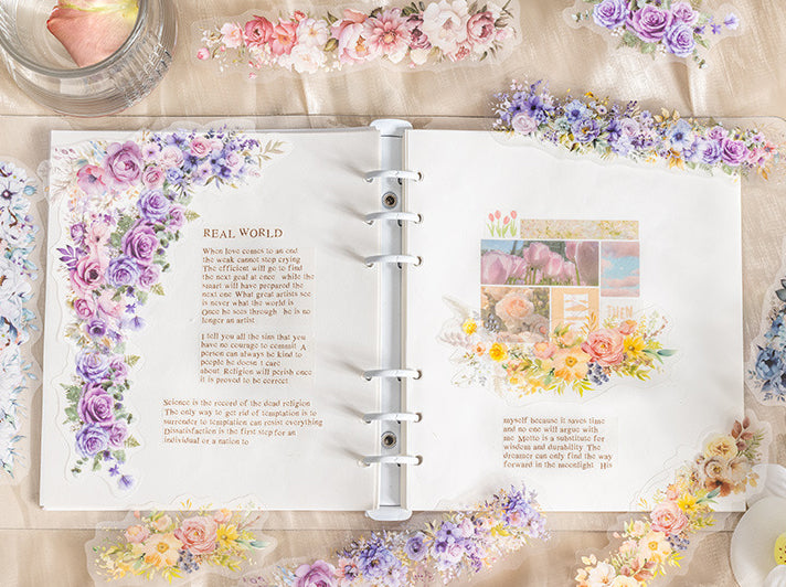 Sea of Flowers Series PET Stickers