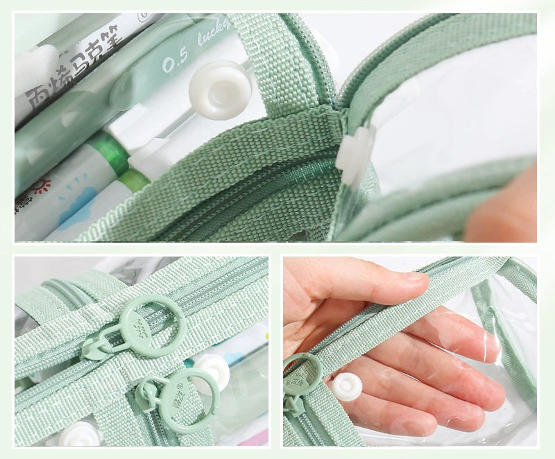 Cylinder Clear Pencil Case