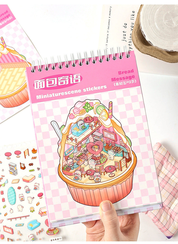 DIY Miniature Scene Stickers Book