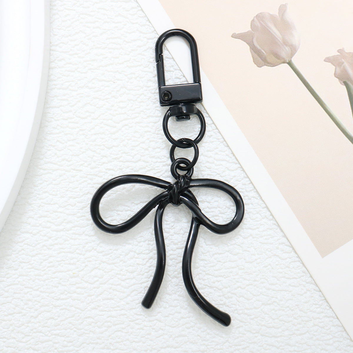 Bow Metal Keychain