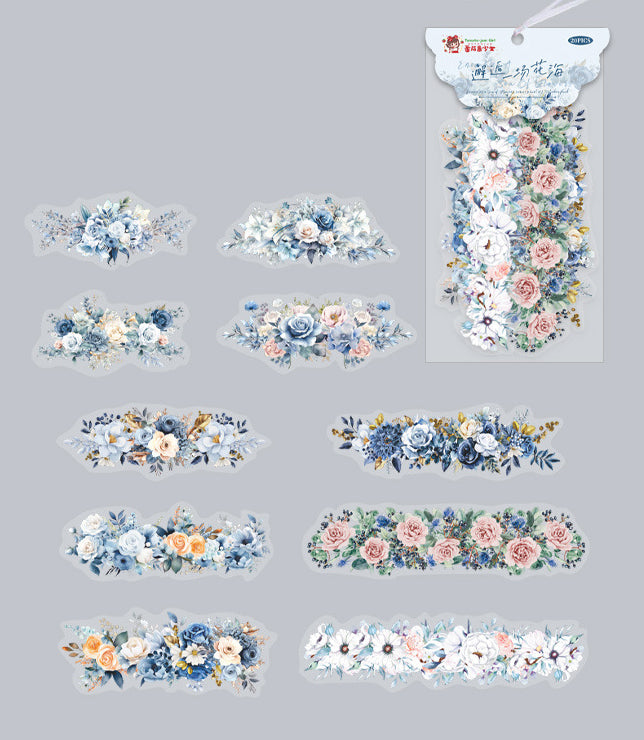 Sea of Flowers Series PET Stickers