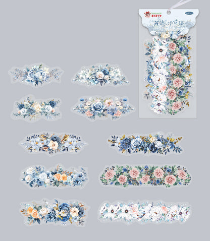 Sea of Flowers Series PET Stickers