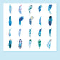 Feather Fantasy PET Stickers