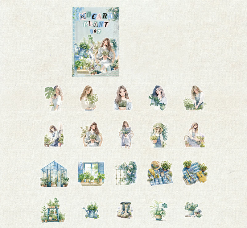 Mocard Plant Series PET Stickers