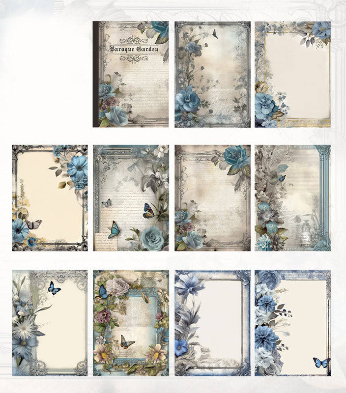 Baroque Garden Deco Paper Book