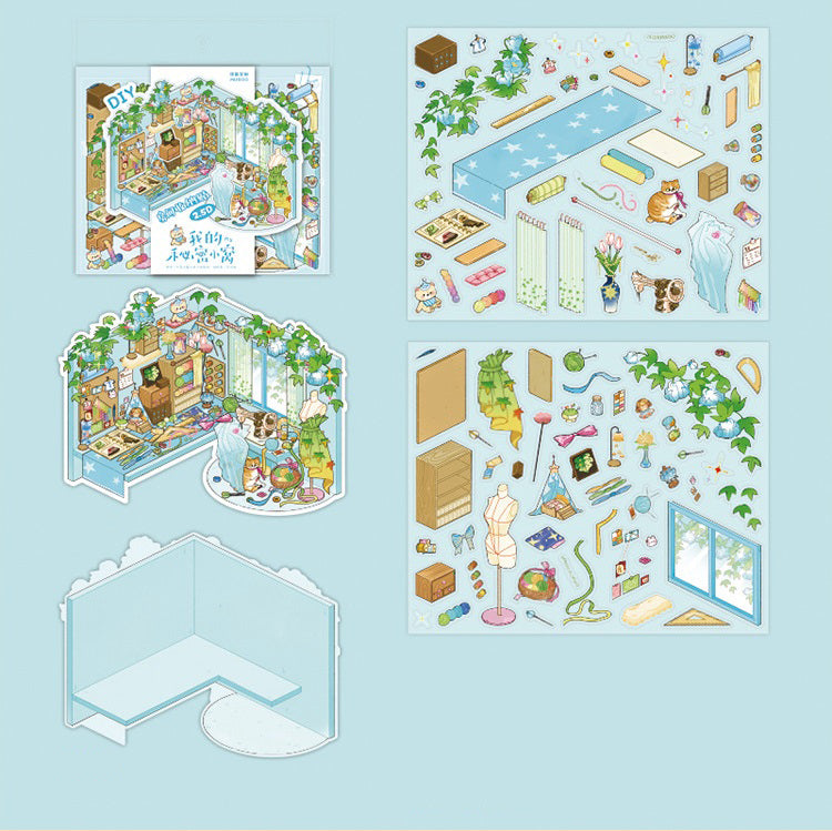 DIY Stickers Miniature Scene Set