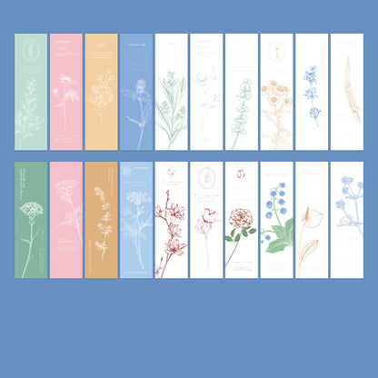 Flower Embossed Bookmark Pack