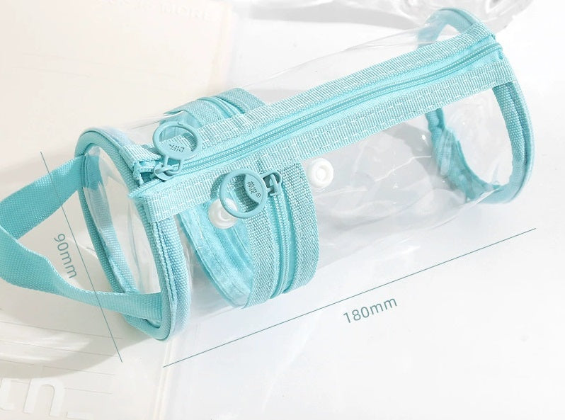 Cylinder Clear Pencil Case