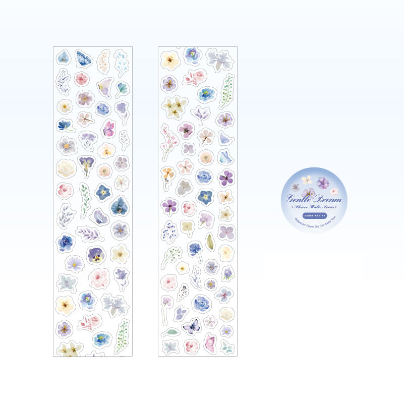 Small Flowers Sticker Roll