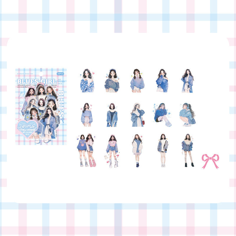 Dopamine Girl PET Stickers