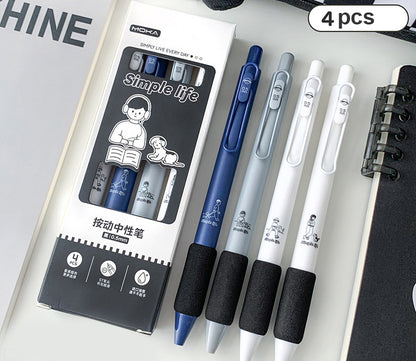 Cute Soft Grip Gel Pen Set