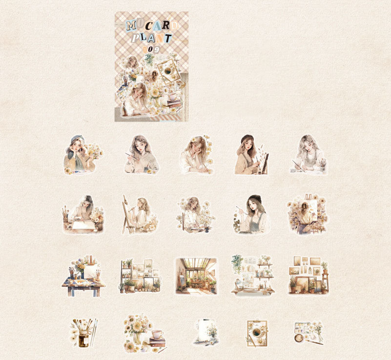 Mocard Plant Series PET Stickers