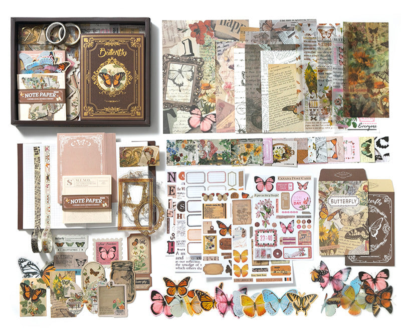 Vintage Butterfly Gift Box Set