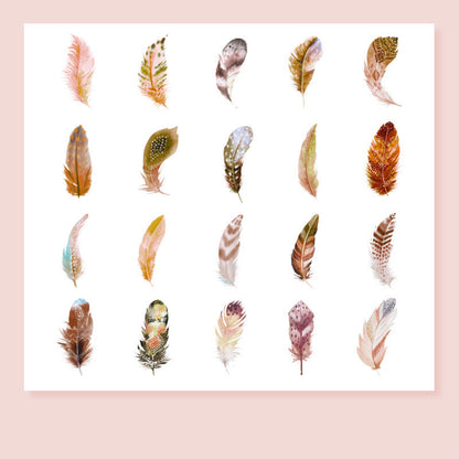Feather Fantasy PET Stickers