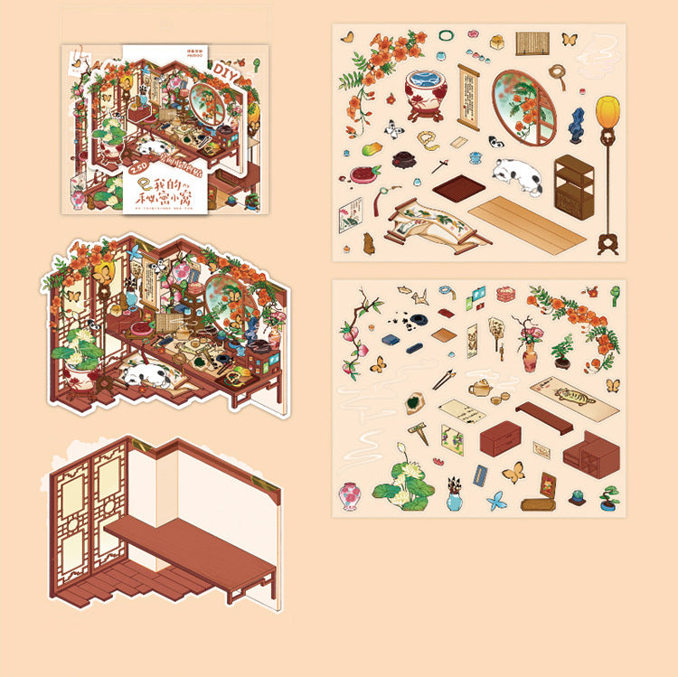 DIY Stickers Miniature Scene Set