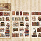 Bookshelves PET Stickers