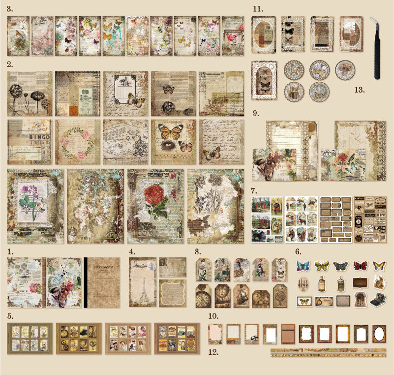 Vintage Collection Scrapbook Set