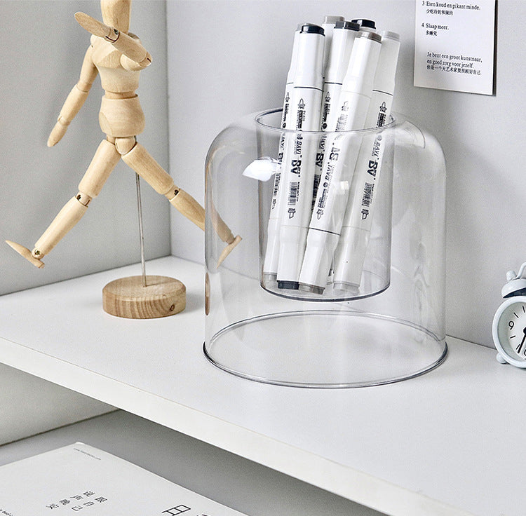 Circular Clear Pen Holder