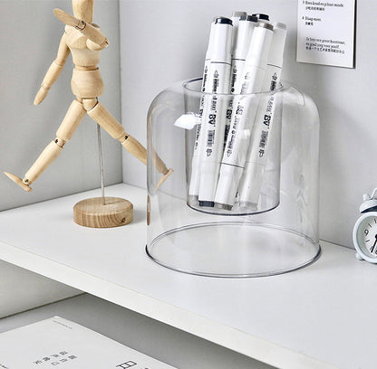 Circular Clear Pen Holder