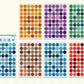 Colorful Dot Sticker Sheets