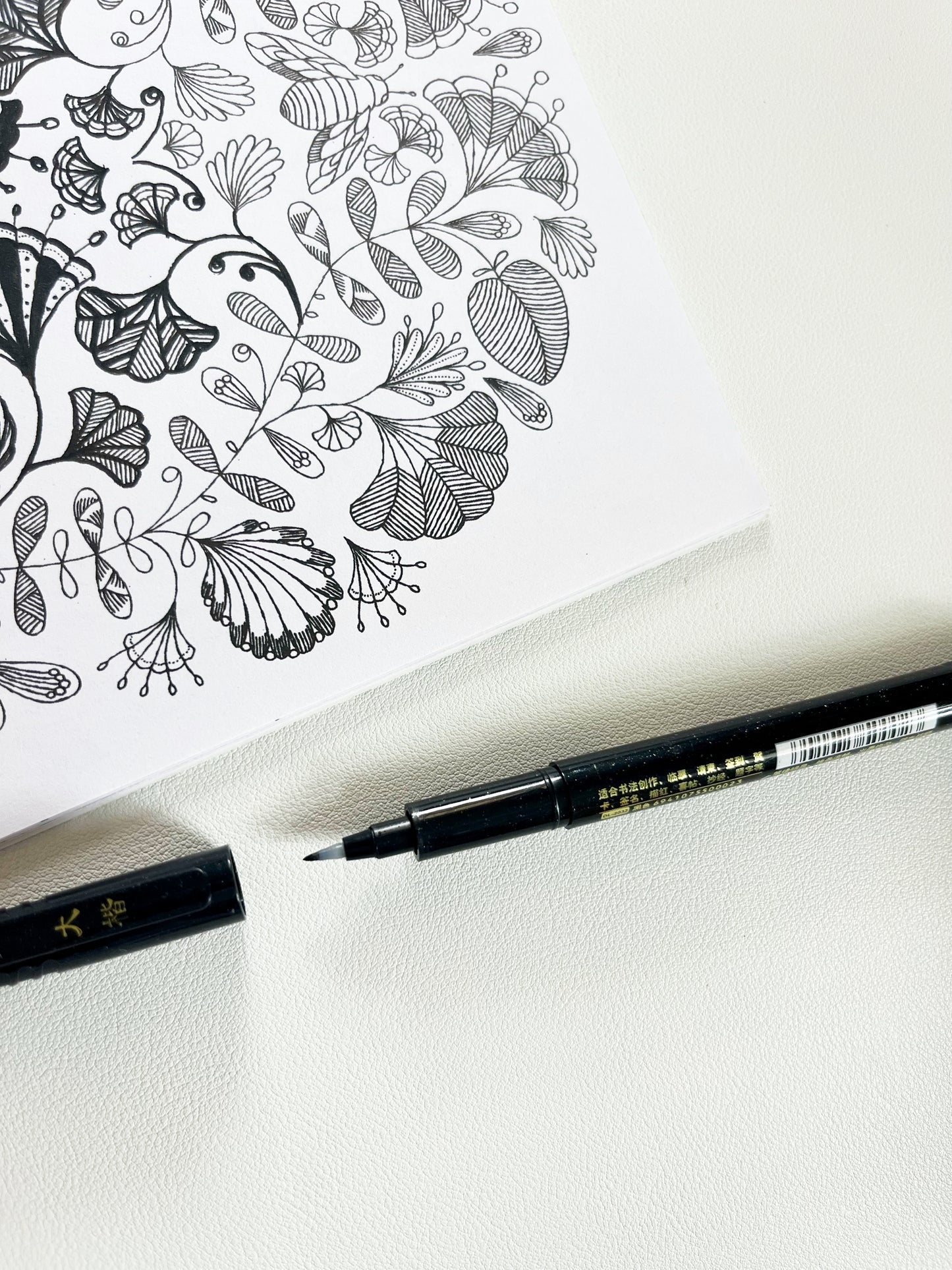 Black Sketch & Brush Pen