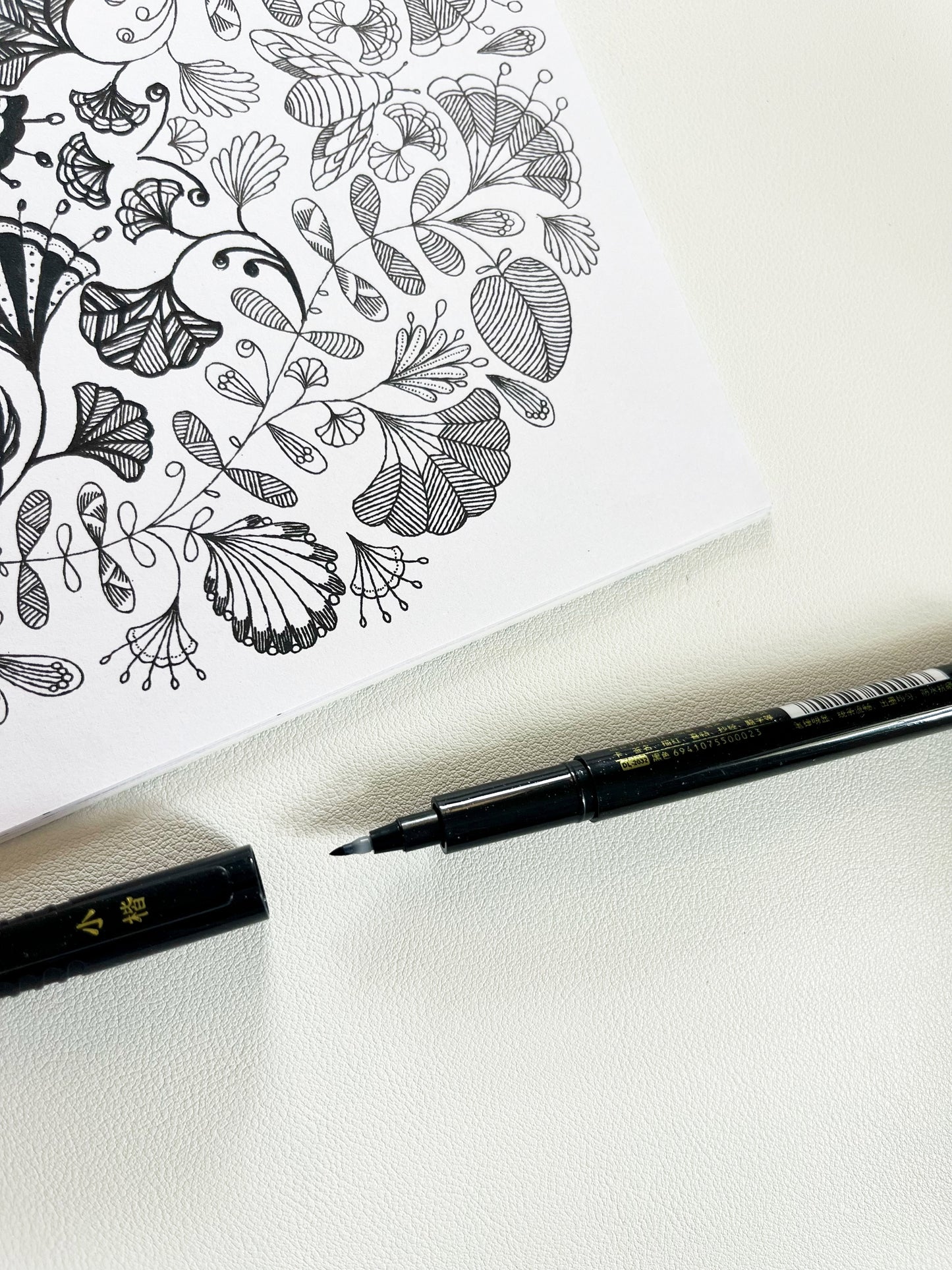 Black Sketch & Brush Pen