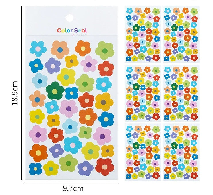 Colorful Shapes Sticker Sheets