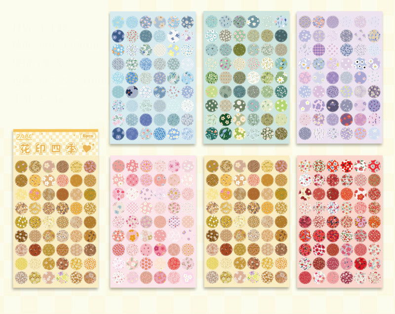 Colorful Dot Sticker Sheets