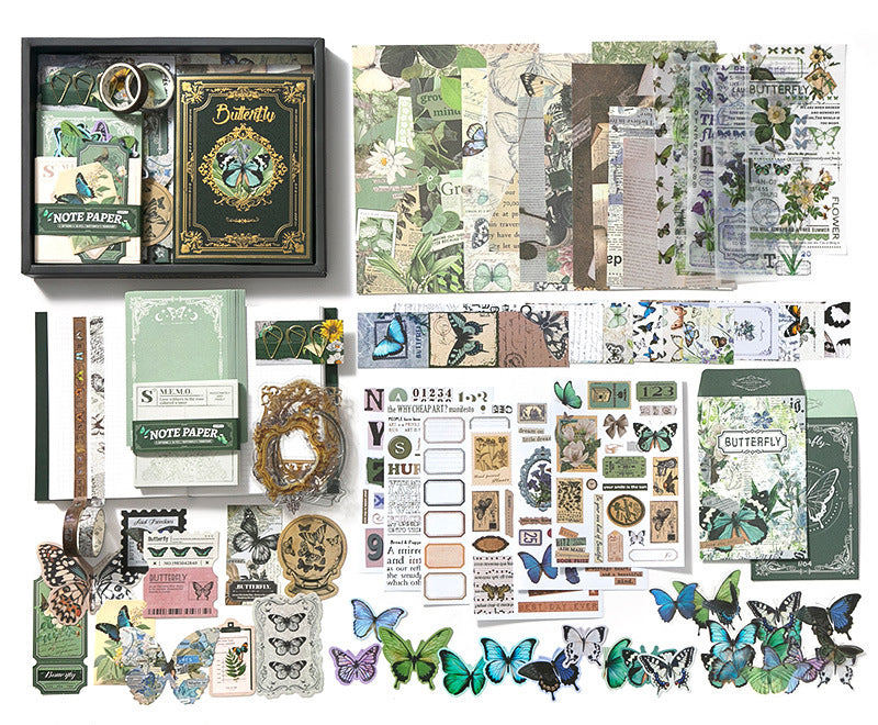 Vintage Butterfly Gift Box Set