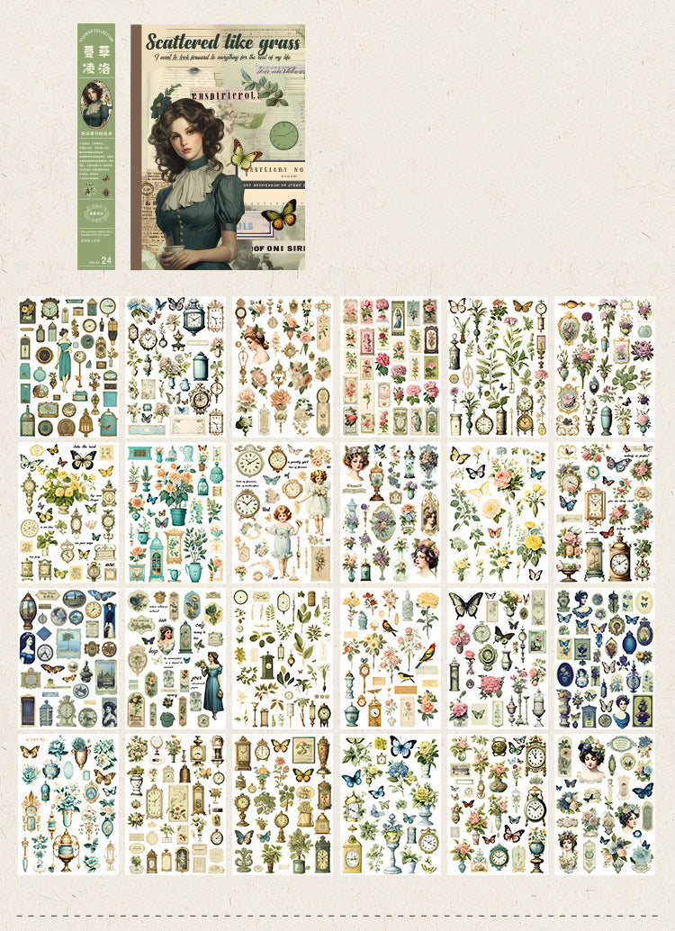 Nostalgic Journal Series Stickers Book