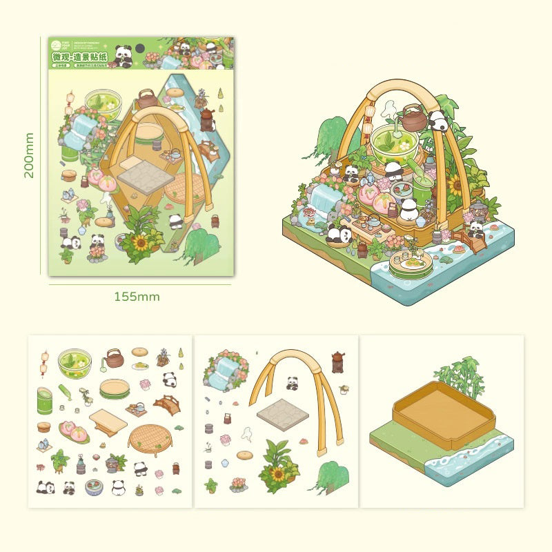 Cute Scene DIY Stickers Set
