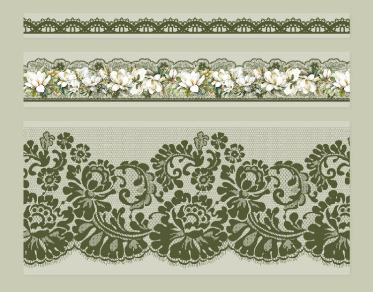 Flower Times Lace PET Tape Set