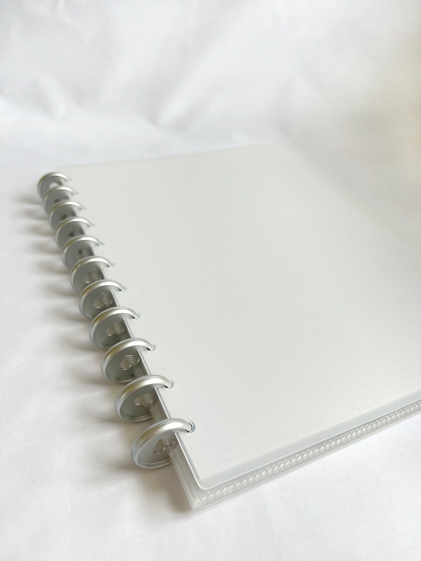 Heart Silver Discbound A4 Notebook