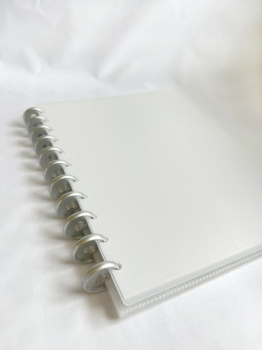 Heart Silver Discbound A4 Notebook