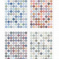 Morandi Round Letter Stickers