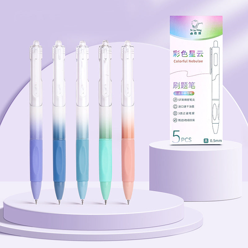 Aesthetic Soft Grip Gel Pen Set