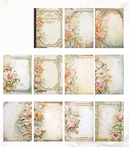 Baroque Garden Deco Paper Book