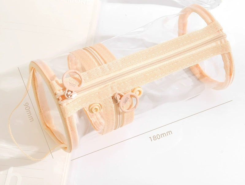 Cylinder Clear Pencil Case
