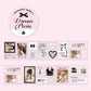 Romantic Ballet Stickers Roll