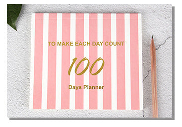 100 Days Planner Notepad