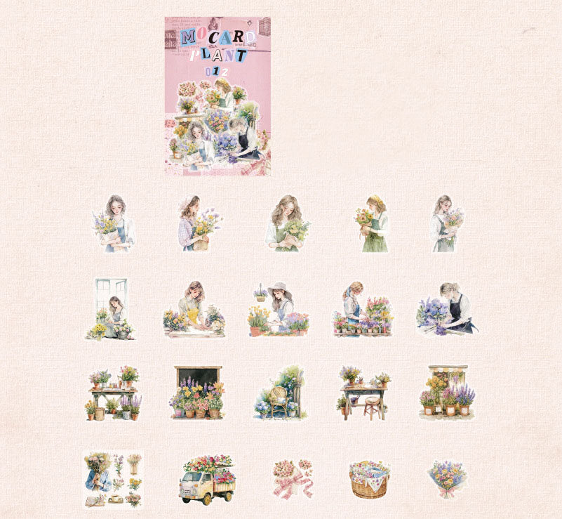 Mocard Plant Series PET Stickers